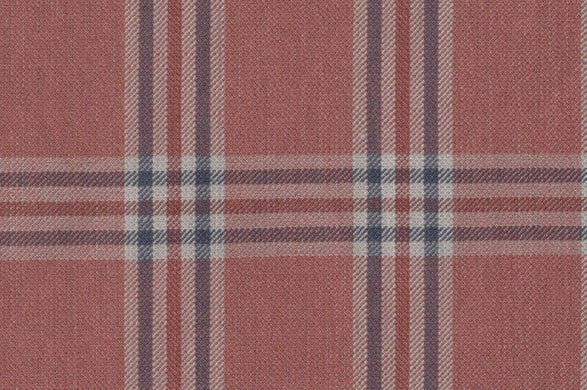 Dormeuil Fabric Red Check 45% Wool 45% Linen 10% Silk (Ref-417003)