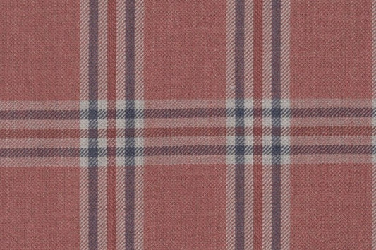 Dormeuil Fabric Red Check 45% Wool 45% Linen 10% Silk (Ref-417003)