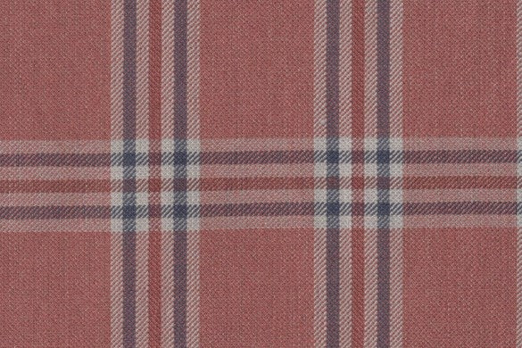 Dormeuil Fabric Red Check 45% Wool 45% Linen 10% Silk (Ref-417003)