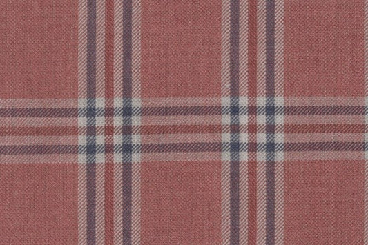 Dormeuil Fabric Red Check 45% Wool 45% Linen 10% Silk (Ref-417003)