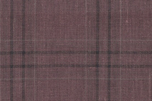Dormeuil Fabric Red Check 45% Wool 45% Linen 10% Silk (Ref-417005)