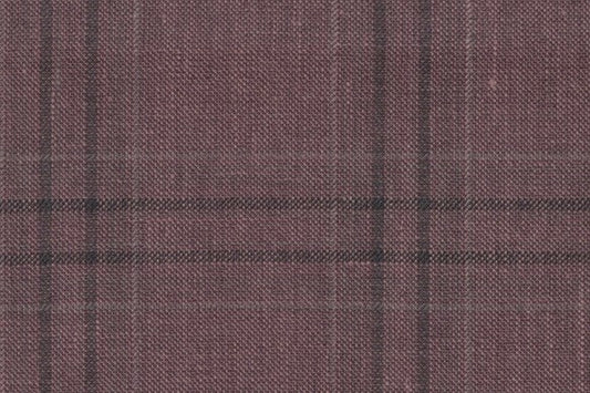 Dormeuil Fabric Red Check 45% Wool 45% Linen 10% Silk (Ref-417005)