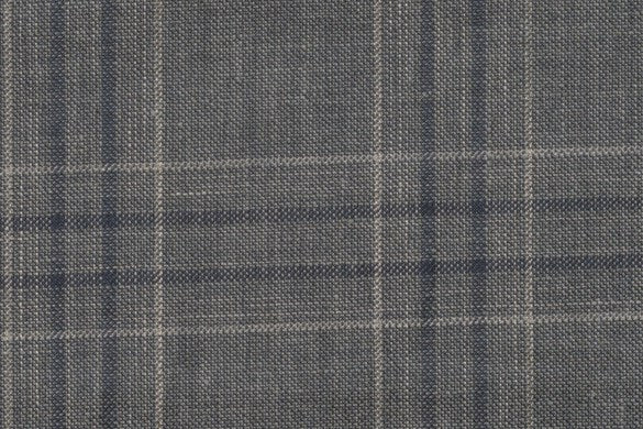 Dormeuil Fabric Green Check 45% Wool 45% Linen 10% Silk (Ref-417009)