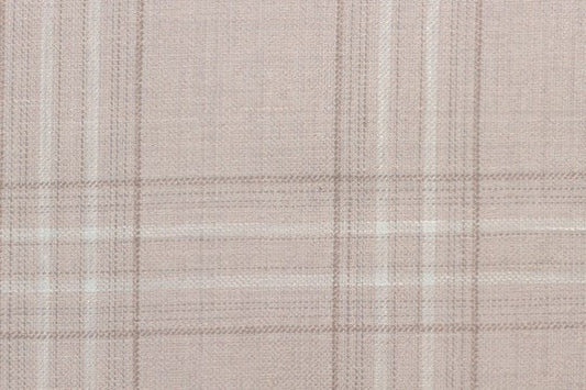 Dormeuil Fabric Beige Check 45% Wool 45% Linen 10% Silk (Ref-417010)