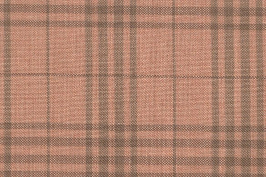 Dormeuil Fabric Orange Check 45% Wool 45% Linen 10% Silk (Ref-417013)