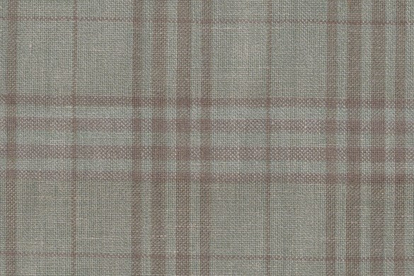 Dormeuil Fabric Green Check 45% Wool 45% Linen 10% Silk (Ref-417014)