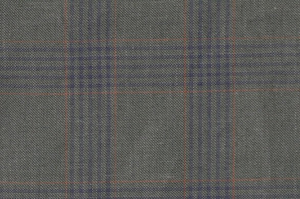 Dormeuil Fabric Green Check 45% Wool 45% Linen 10% Silk (Ref-417015)