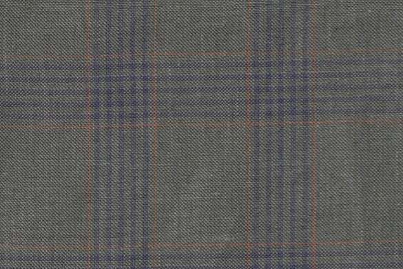 Dormeuil Fabric Green Check 45% Wool 45% Linen 10% Silk (Ref-417015)