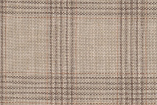 Dormeuil Fabric Beige Check 45% Wool 45% Linen 10% Silk (Ref-417018)