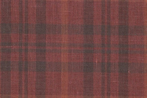 Dormeuil Fabric Red Check 45% Wool 45% Linen 10% Silk (Ref-417019)