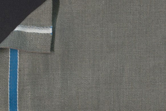 Dormeuil Fabric Green Plain 45% Wool 45% Linen 10% Silk (Ref-417024)