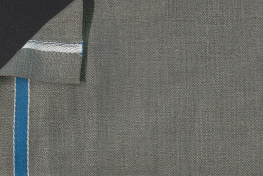 Dormeuil Fabric Green Plain 45% Wool 45% Linen 10% Silk (Ref-417024)