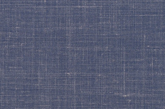 Dormeuil Fabric Blue Plain 50% Wool 30% Silk 20% Linen (Ref-417100)