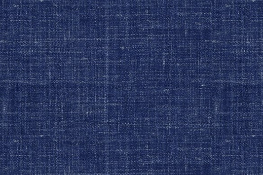 Dormeuil Fabric Blue Plain 50% Wool 30% Silk 20% Linen (Ref-417104)