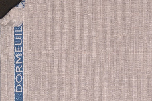 Dormeuil Fabric Grey Plain 50% Wool 30% Silk 20% Linen (Ref-417122)