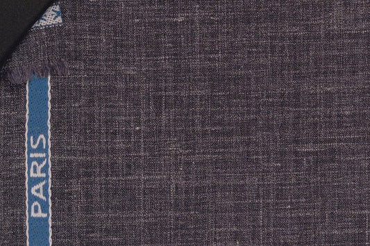 Dormeuil Fabric Navy Plain 50% Wool 30% Silk 20% Linen (Ref-417123)
