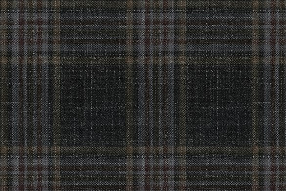 Dormeuil Fabric Brown Check 83% Wool 17% Linen (Ref-417454)