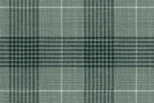 Dormeuil Fabric Green Check 83% Wool 17% Linen (Ref-417466)