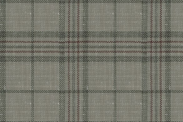 Dormeuil Fabric Brown Check 83% Wool 17% Linen (Ref-417468)