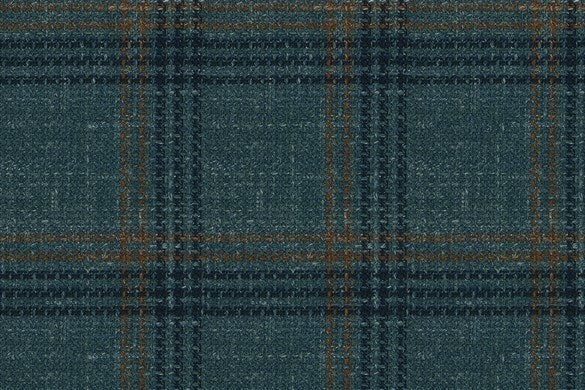 Dormeuil Fabric Green Check 83% Wool 17% Linen (Ref-417477)