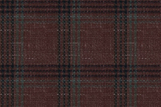 Dormeuil Fabric Brown Check 83% Wool 17% Linen (Ref-417478)