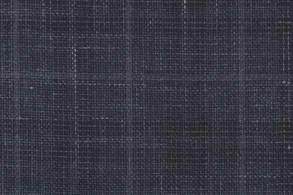 Dormeuil Fabric Navy Check 83% Wool 17% Linen (Ref-417484)