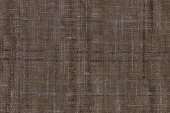 Dormeuil Fabric Brown Check 83% Wool 17% Linen (Ref-417489)