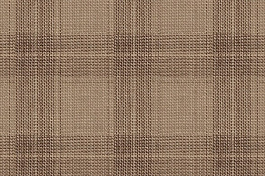 Dormeuil Fabric Beige Check 53% Wool 47% Linen (Ref-417650)