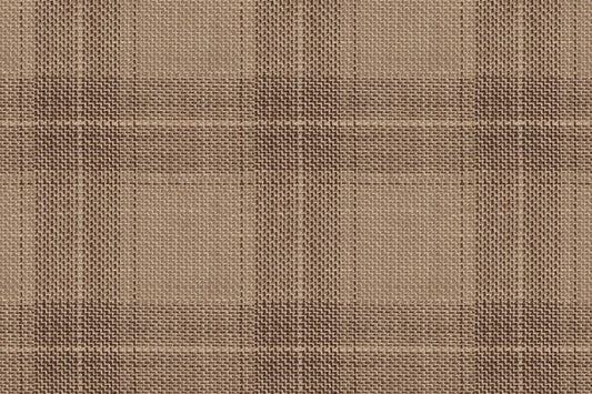 Dormeuil Fabric Beige Check 53% Wool 47% Linen (Ref-417650)