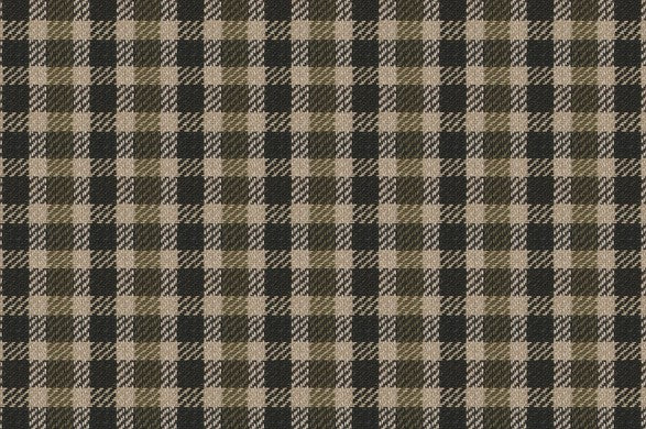 Dormeuil Fabric Green Check 53% Wool 47% Linen (Ref-417661)