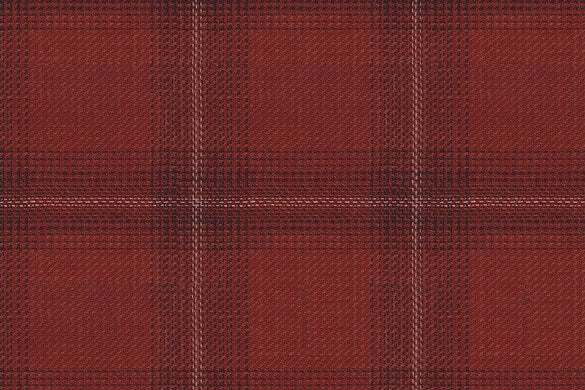 Dormeuil Fabric Rust Check 53% Wool 47% Linen (Ref-417662)