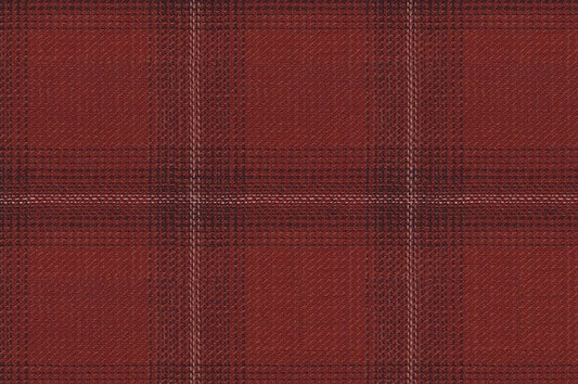 Dormeuil Fabric Rust Check 53% Wool 47% Linen (Ref-417662)