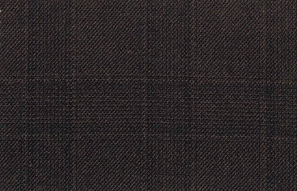 Dormeuil Fabric Brown Check 100% Wool (Ref-460063)