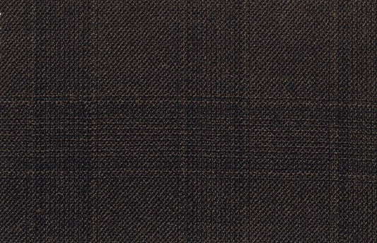 Dormeuil Fabric Brown Check 100% Wool (Ref-460063)