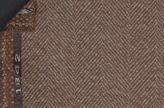 Dormeuil Fabric Camel Herringbone 75% Wool 25% Alpaca (Ref-470250)