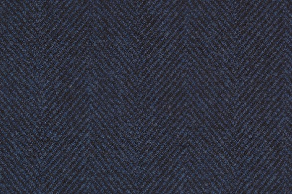 Dormeuil Fabric Blue Herringbone 75% Wool 25% Alpaca (Ref-470253)