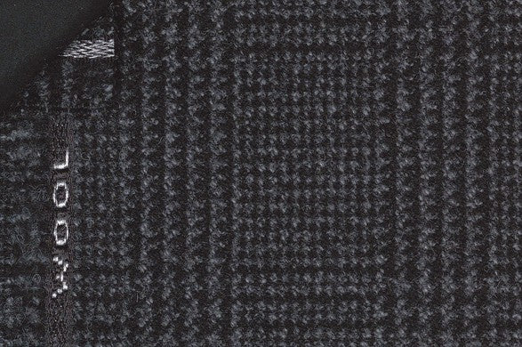 Dormeuil Fabric Grey Check 75% Wool 25% Alpaca (Ref-470254)