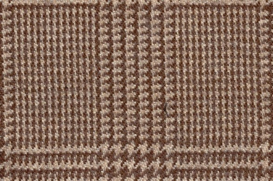 Dormeuil Fabric Brown Check 100% Alpaca (Ref-470301)