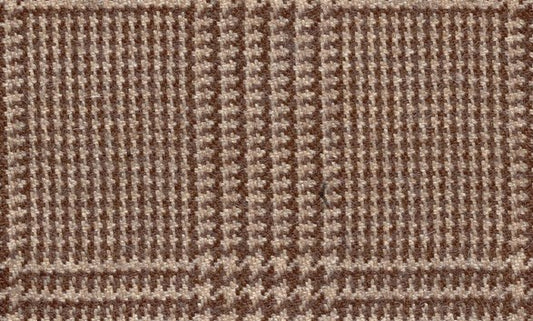 Dormeuil Fabric Brown Check 100% Baby Alpaca (Ref-470301)