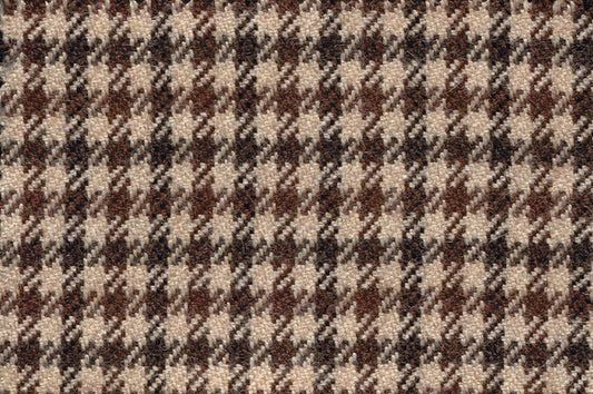 Dormeuil Fabric Brown Check 100% Alpaca (Ref-470310)
