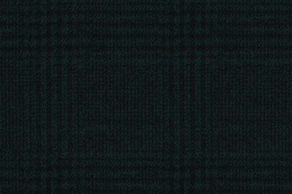 Dormeuil Fabric Green Check 69% Wool 28% Bamboo 3% Linen (Ref-779404)