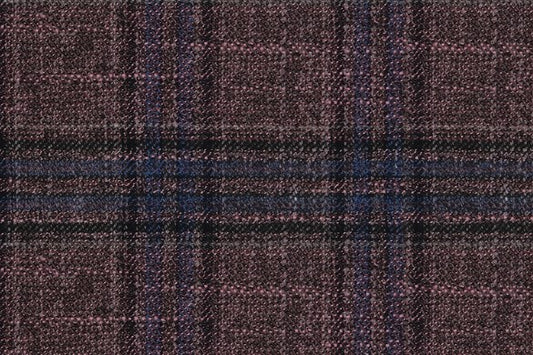 Dormeuil Fabric Pink Check 69% Wool 28% Bamboo 3% Linen (Ref-779407)