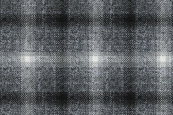 Dormeuil Fabric Black/White Check 69% Wool 28% Bamboo 3% Linen (Ref-779416)
