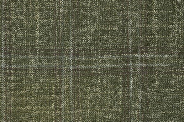 Dormeuil Fabric Green Check 69% Wool 28% Bamboo 3% Linen (Ref-779427)