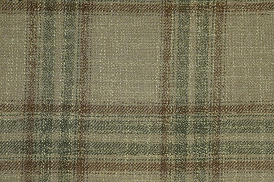 Dormeuil Fabric Beige Check 69% Wool 28% Bamboo 3% Linen (Ref-779428)