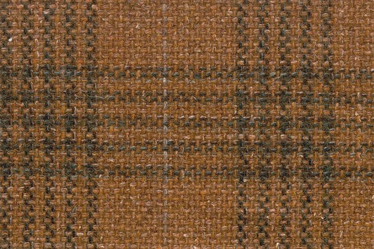 Dormeuil Fabric Orange Check 60% Wool 18% Silk 16% Polyamide 6% Linen (Ref-780001)