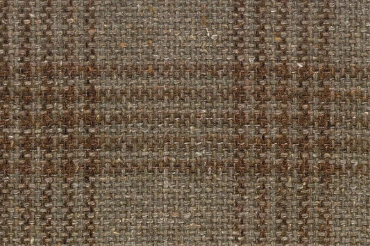 Dormeuil Fabric Green Check 60% Wool 18% Silk 16% Polyamide 6% Linen (Ref-780002)