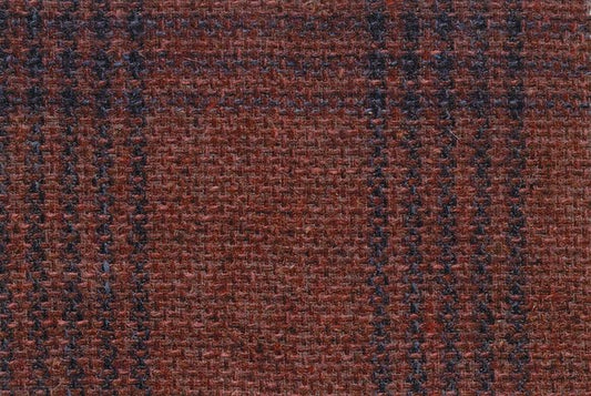 Dormeuil Fabric Red Check 60% Wool 18% Silk 16% Polyamide 6% Linen (Ref-780004)