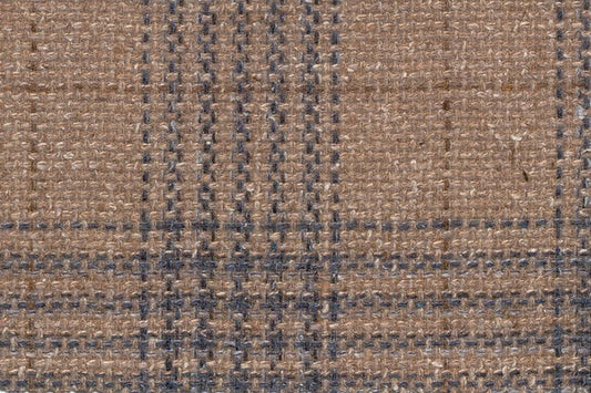 Dormeuil Fabric Beige Check 60% Wool 18% Silk 16% Polyamide 6% Linen (Ref-780005)