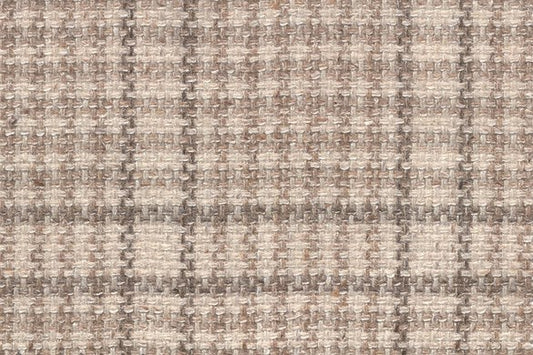 Dormeuil Fabric Beige Check 60% Wool 18% Silk 16% Polyamide 6% Linen (Ref-780008)